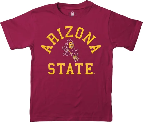 Miniatura 132 de Wes and Willy Camiseta de algodón orgánico de manga corta para niños de la NCAA rutgers scarlet knights rojo