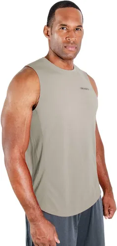 Miniatura 2 de DEVOPS - Paquete de 3 camisetas sin mangas para hombre, ajuste seco, para músculos, camiseta de entrenamiento