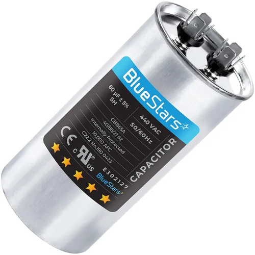 Miniatura 43 de [Listado UL] BlueStars 10 uF ± 5% MFD 370/440V CBB65 CBB65A Pieza de Repuesto de Capacitor de Arranque y Funcionamiento Ovalado - Capacitores