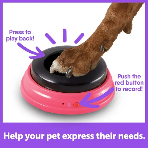 Miniatura 4 de Hunger For Words Talking Pet Next Words Locations - Juego de 3 botones de voz grabables para perros, botones de comunicación para perros