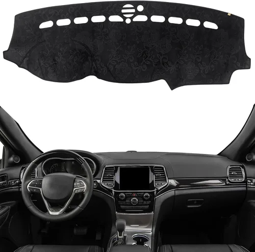 Miniatura 20 de Cubierta de Salpicadero Alfombrilla de Tablero Compatible con Je-ep Wrangler JK 2017-2011 (para Código de Cuerpo JK), Alfombrilla Antirreflejos