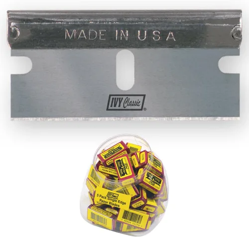 Miniatura 5 de IVY Classic 11182 Cuchillas de afeitar de un solo filo, Estados Unidos, paquete de 100
