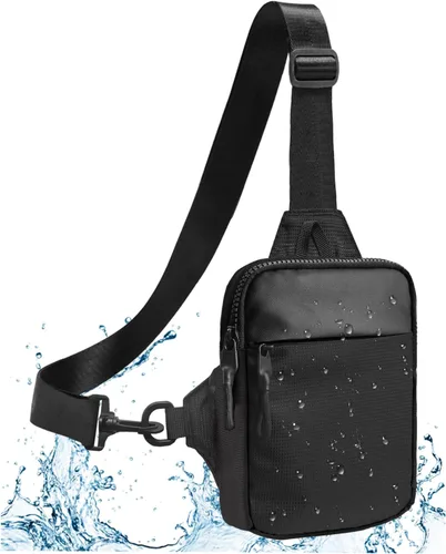 Mini bolsa cruzada para hombres y mujeres, bolsa de hombro pequeña, riñonera para correr, correr, senderismo, ciclismo, bolsa para teléfono para
