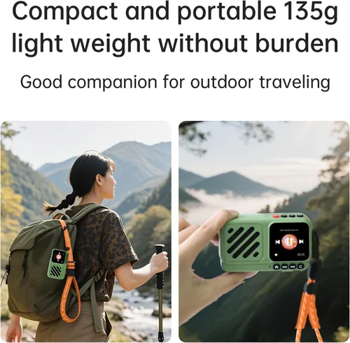 Miniatura 9 de Choyong Voyager - Altavoz Bluetooth inalámbrico por Internet con WIFI/4G, estación de radio mundial, BT5.3, electrónica para el hogar, viajes