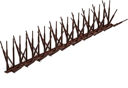 Púas de plástico para pájaros de 7 pulgadas de ancho, color marrón, caja de 10 pies
