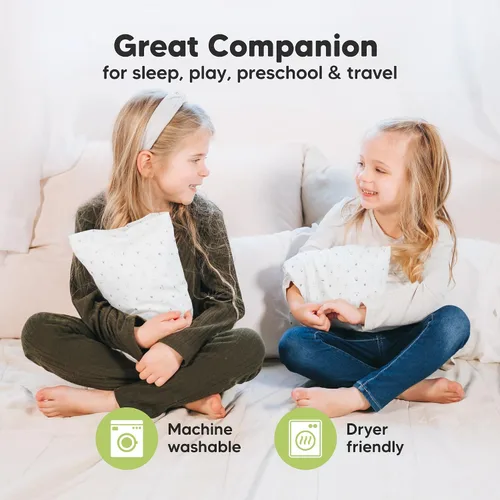 Miniatura 7 de Almohada Mini para Niños Pequeños con Funda - 9x13 My Little Dreamy Almohada de Viaje para Niños para Dormir, Cama de Niños, Pequeña, Minúscula