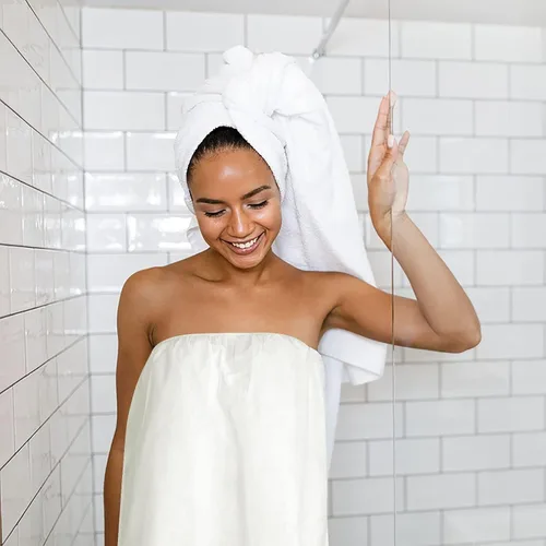 Miniatura 3 de 20 piezas desechables para spa, ajustables, no tejidas, albornoz de baño, sauna, falda de baño, batas de sudor para mujeres, salón de belleza y spa