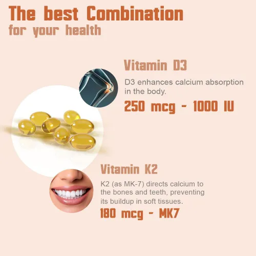 Miniatura 4 de Health Dose Suplemento de vitamina D3 10,000 UI + K2 (MK7), fórmula 2 en 1, apoyo inmunológico, un estado de ánimo saludable, corazón