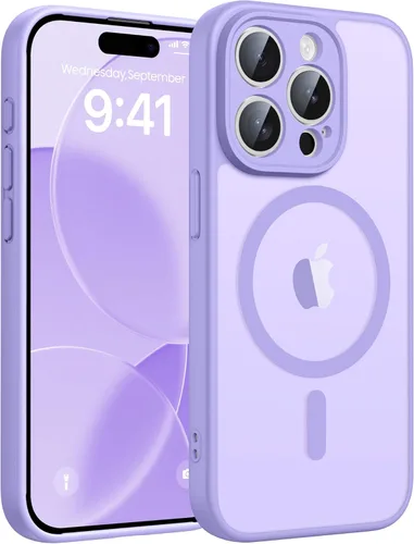 Miniatura 225 de FNTCASE - Funda para iPhone 16 Pro: magnética, mate, translúcida, de grado militar, protectora contra caídas, resistente, fina, duradera y a prueba