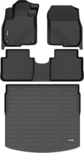 Miniatura 47 de HAFIDI® - Tapetes para auto con almacenamiento debajo del asiento, para todo clima, antideslizantes, de elastómero termoplástico, para la primera