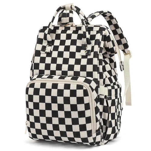Miniatura 14 de Mochila para pañales de bebé para mamá, bolsa de pañales de gran capacidad para viajes para niños y niñas con correas para cochecito
