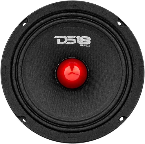 Miniatura 3 de DS18 PRO-GM6.4B - Altavoz de 6.5 pulgadas, rango medio, bala de aluminio roja, 480 W máximo, 140 W RMS, 4 ohmios, altavoces de puerta de audio