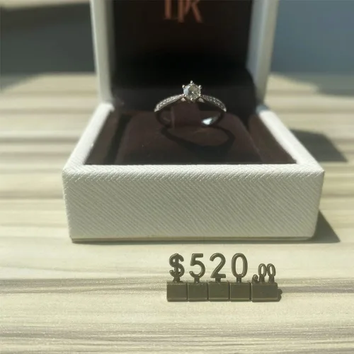 Miniatura 4 de 10 juegos de cubos de precio, bloques de números, etiqueta de precio de metal para exhibición de joyas, soporte de mostrador, montaje ajustable