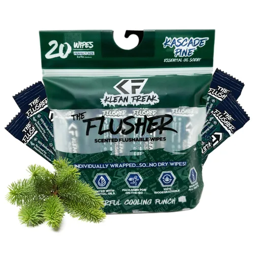 Miniatura 8 de THE KLEAN FREAK FLUSHER - Toallitas desechables para adultos y niños - Toallitas húmedas de viaje 100% biodegradables envueltas individuales