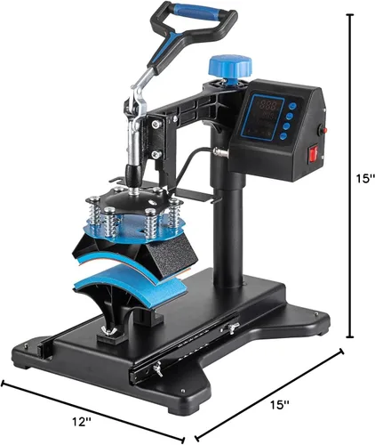 Miniatura 10 de Leomru máquina de prensa de calor 5 en 1, prensa de calor para sublimación de 12x15 pulgadas, máquina industrial de presión para camisetas, máquina