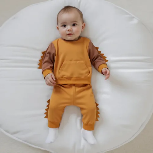 Miniatura 228 de Conjunto de ropa de otoño e invierno para bebé y niño, sudadera larga con capucha y pantalones para niños pequeños, 6, 12, 18, 24 meses, 2T