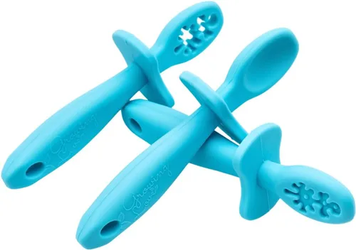 Miniatura 2 de Growing Love Juego de Cucharas para Bebé, Auto Alimentación 6 meses, Pre-Cuchara, Cuchara para niños pequeños, Utensilios para bebés, Cuchara Bebe