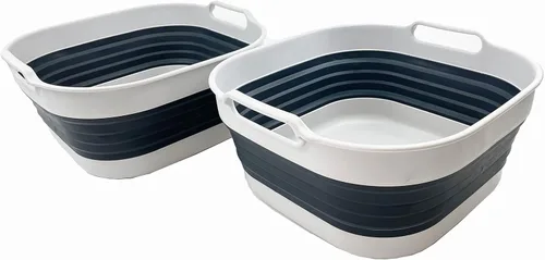 Miniatura 10 de SAMMART Sartén plegable de 10L (2.64 galones), lavabo plegable, tina portátil para lavar platos, bandeja de almacenamiento de cocina que ahorra