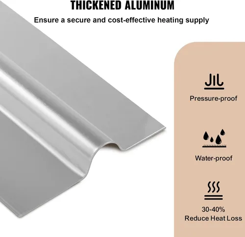 Miniatura 5 de VEVOR PEX Placas de transferencia de calor, 100 placas de transferencia de calor radiante de caja, placas de transferencia de calor PEX de aluminio