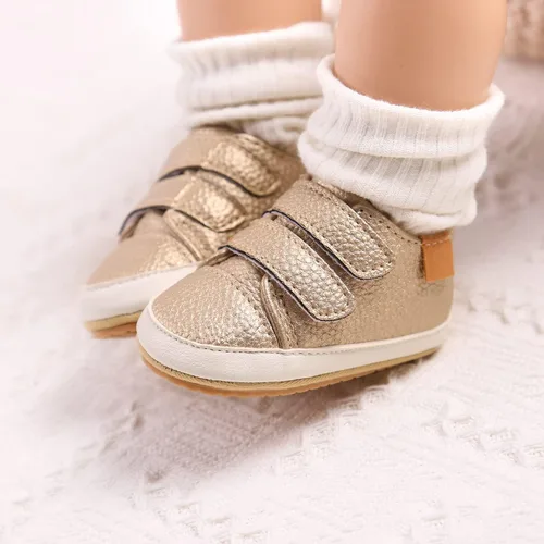 Miniatura 3 de GAISUMMI - Zapatos de bebé para niños y niñas, tipo botas altas de piel sintética, suela de goma antideslizante, zapatos de cuna, planos, unisex