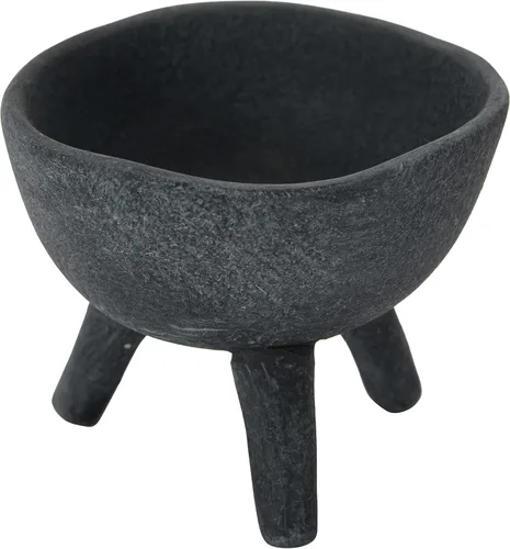 Miniatura 11 de Creative Co-Op - Maceta de terracota estilo bohemio con borde orgánico, color gris pardo mate