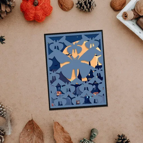 Miniatura 3 de ABTOLS Troqueles de corte de fondo de mariposa de resorte de metal para hacer tarjetas, marco de animales, troqueles de marco rectangular