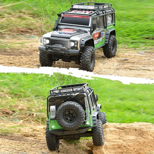 Miniatura 5 de Autos RC Camiones RC Crawler 1/10 Escala RTR Auto de Control Remoto 4WD 2.4GHz con Motor Cepillado Vehículo de Carreras Todoterreno Grado Pasatiempo