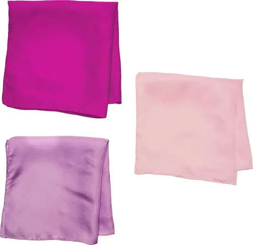 Miniatura 4 de Stacy Adams mens 100% Silk Hand Rolled 17"x 17" Pocket Square Three Piece Set