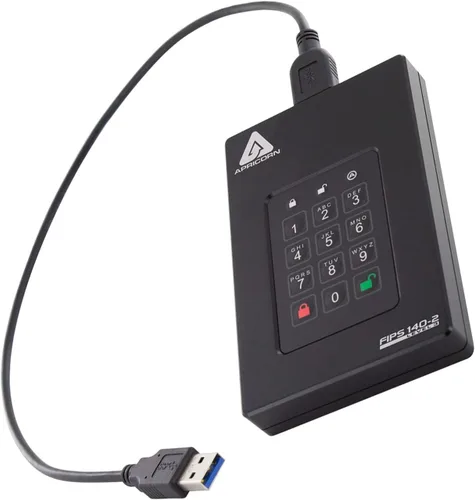 Miniatura 10 de Apricorn 500GB Aegis Fortress L3- FIPS Nivel 3 Validado USB 3.0 Unidad portátil cifrada por hardware (AFL3-500)