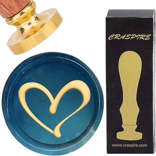 Miniatura 9 de CRASPIRE Sello de cera para gatos, sello de cera de luna, diseño de flores, retro, de 0.98 pulgadas, cabeza de sello de latón extraíble con mango