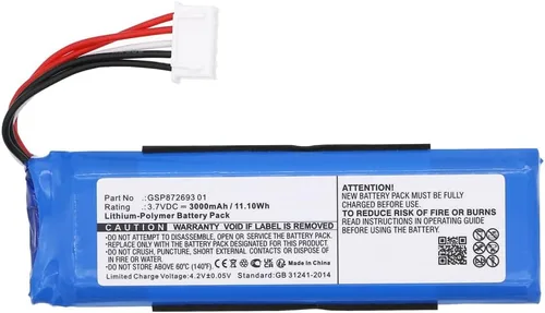 Miniatura 2 de 3000mAh GSP872693 01 Reemplazo de batería compatible con JBL Flip 4 y Flip 4 Edición Especial Altavoz estéreo Bluetooth portátil impermeable