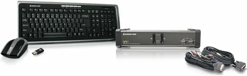Miniatura 4 de IOGEAR Conmutador KVMP DVI de 2 puertos con juego completo de cables, (compatible con GCS1102 TAA), negro