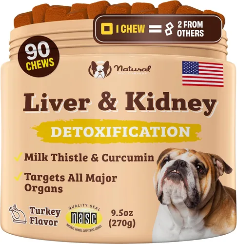 Miniatura 14 de Natural Dog Company Vet Strength Multivitamínico para perros – 90 masticables suaves de alta potencia con glucosamina, condroitina, probióticos