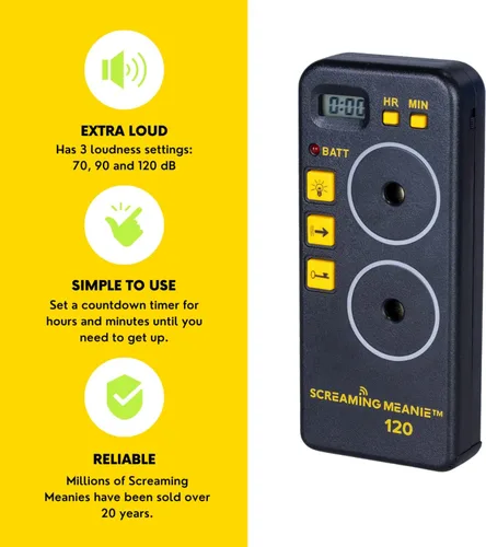 Miniatura 3 de Screaming Meanie TZ-120 Temporizador con alarma extremadamente ruidoso, temporizador multiusos con 2 niveles de sonido perfecto para personas