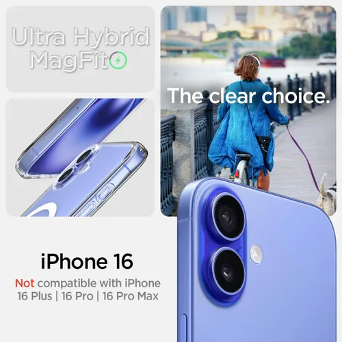 Miniatura 355 de Spigen Funda para iPhone 13 Mini, ultra híbrida MagFit [antiamarilleo] [compatible con Magsafe] - Transparente