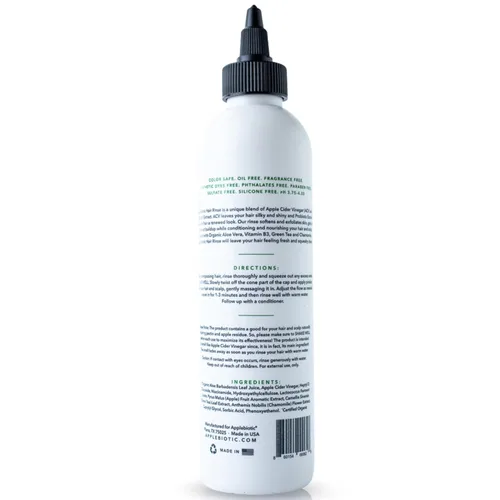 Miniatura 5 de Enjuague capilar con vinagre de sidra de manzana, 2 unidades, limpiador para el cuero cabelludo y removedor de acumulación de cuero cabelludo, aloe