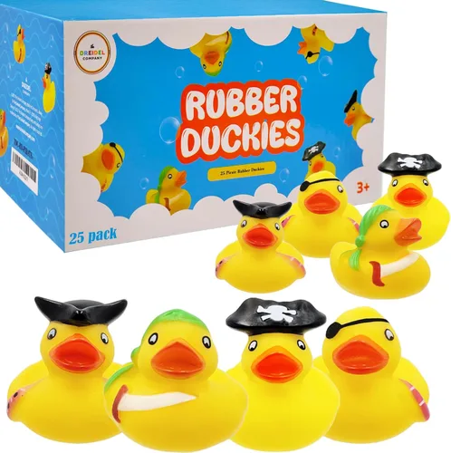 Miniatura 14 de Juguete de pato de goma pirata de San Patricio, paquete de 6 patos para niños, proyectos de cumpleaños de baño, regalos para baby showers, aula