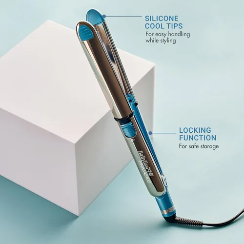 Miniatura 5 de BaBylissPRO Nano Titanium Prima Ionic Hair Straightener – Professional Flat Iron & Curling Iron in One for Stylists, Pro Styling Hair Tool Azul