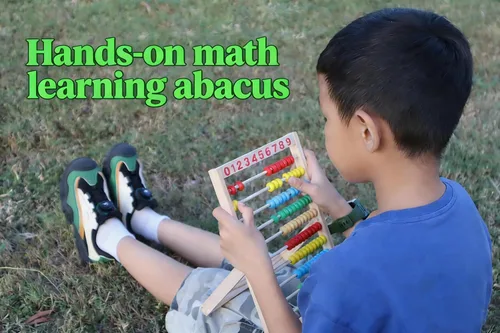 Miniatura 3 de MAGIKON Marco de números de madera para contar, ábaco de 10 filas para niños que aprenden matemáticas (11-1/2 pulgadas)