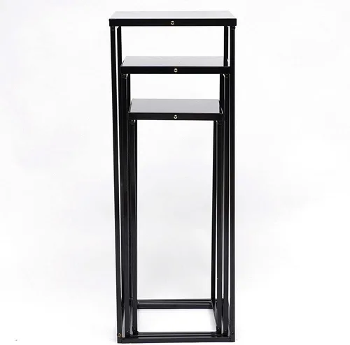 Miniatura 6 de 3 soportes altos para plantas para macetas, soporte de metal para plantas, jardín, boda, estante para plantas, soporte de exhibición para macetas