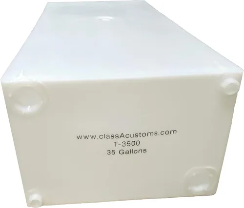 Miniatura 3 de Aduanas de Clase A Un (1) tanque de 35 galones para uso de agua fresca y gris RV T-3500 38.75 x 12 x 17.375 pulgadas Remolque de caravana
