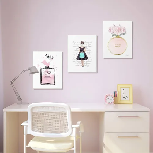 Miniatura 7 de The Stupell Home Décor Collection Pretty Pink - Botella de perfume de acuarela rosa