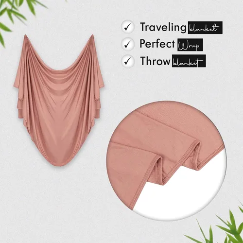 Miniatura 21 de K E L O R Luxury Cooling Travel Blanket - Stretchy, Lightweight Soft & Breathable Shawl Wraps for Women