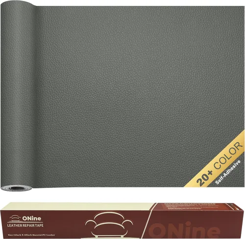 Miniatura 36 de ONine - Parche para reparación de cuero, parche autoadhesivo para sillones, parche de cuero contra rasguños, disponible en diferentes colores, de 5