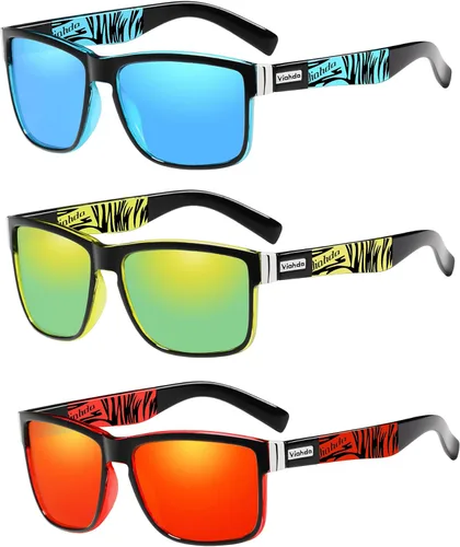 Miniatura 17 de Gafas de sol deportivas polarizadas para hombre Ciclismo Correr Pesca Golf Moda Gafas de sol Mujeres HD6009 C11 Azul Naranja Montura Azul Espejo