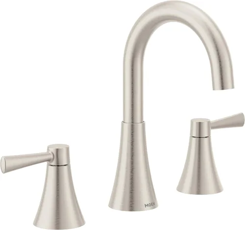 Miniatura 14 de Moen Ronan 84022BL - Grifo de baño moderno con dos manijas y desagüe push-down, negro mate de 4 pulgadas