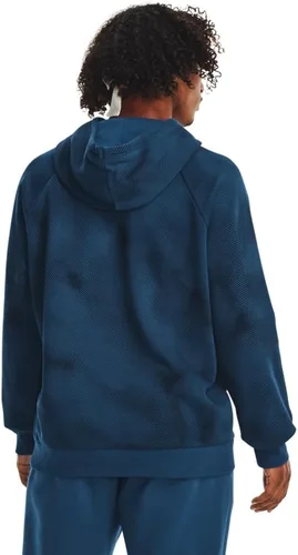 Miniatura 3 de Under Armour - Sudadera entallada de vellón con capucha para hombre modelo Rival