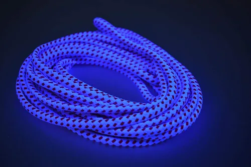 Miniatura 6 de Blacklight Bicolor GloLine - Cuerda luminiscente (verde-naranja claro, 25 pies)