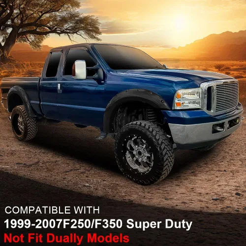 Miniatura 2 de G-PLUS Kit de guardabarros compatible con Ford F250 F350 Super Duty 1999-2007 (no compatible con modelos duales), cubierta protectora de rueda