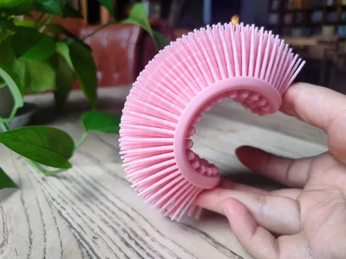 Miniatura 15 de Cepillo sensorial prémium para niños o autismo, limpiador corporal de silicona suave, 2 en 1, cepillos sensoriales para terapia ocupacional, esponja